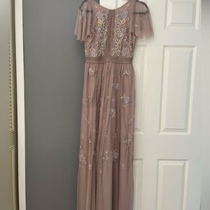 Beaded maxi formal dress